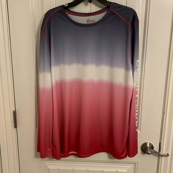 World‎ Wide Sportsman UPF50+ protected long sleeve shirt Mens 2XL Ombre, NWT 4th - Picture 1 of 9